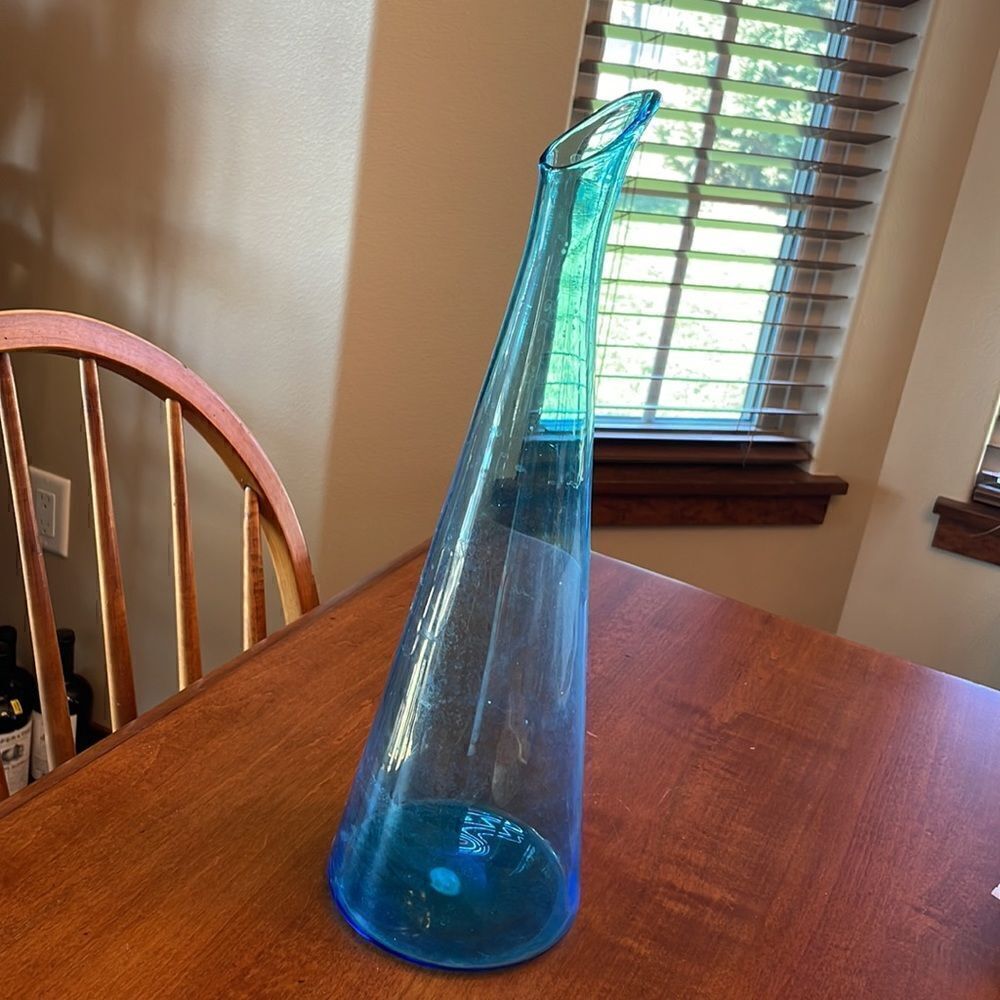 Venetian Turquoise Glass Vase